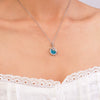 Women's Copper Necklace With Mixed Gemstone Setting Star Pendant Electroplating Light Luxury Design