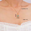 Women's Copper Necklace With Mixed Gemstone Setting Star Pendant Electroplating Light Luxury Design