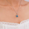 Women's Copper Necklace With Mixed Gemstone Setting Star Pendant Electroplating Light Luxury Design