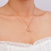 Women's Copper Necklace With Mixed Gemstone Setting Star Pendant Electroplating Light Luxury Design
