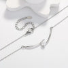 Women's Copper Ochain Necklace With Geometric Design And Microinlay
