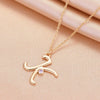 Women's Copper Ochain Necklace With Geometric Design And Microinlay