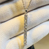 Women's Copper Ochain Necklace With Zircon Pendant Geometric Simple Style