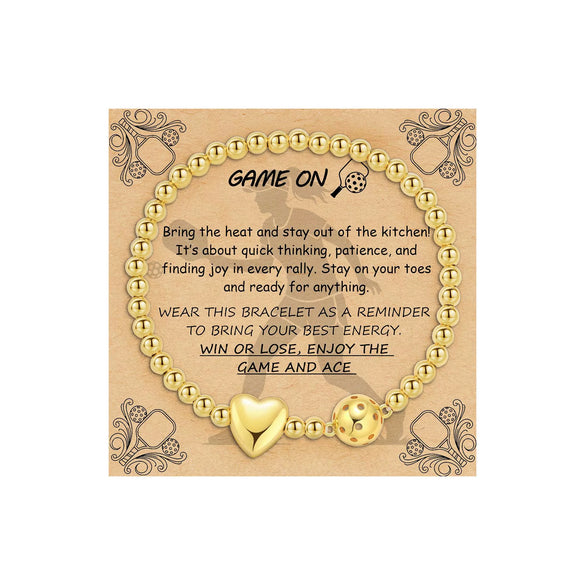 Women's Copper Paperclip Chain Bracelet With Zircon Geometric Football Charm Electroplated Sporty Fashion Jewelry Gift