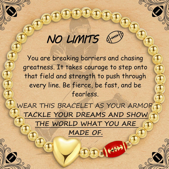 Women's Copper Paperclip Chain Bracelet With Zircon Geometric Football Charm Electroplated Sporty Fashion Jewelry Gift