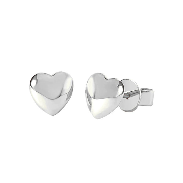 Women's Copper Plated Real Gold Simple Love Oil Drop Earrings With Heart And Geometric Patterns And Microinlaid Zircons