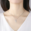 Women's Copper Rabbit Pendant Necklace With Inlaid Zircon Electroplated Short Clavicle Chain Jewelry