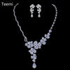 Women's Copper Rhinestone Zircon Necklace Chain With Geometric Design Handmade Chain Electroplated Bridal Fashion Jewelry Accessory