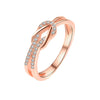 Women's Copper Ring Electroplated Versatile Geometric Design