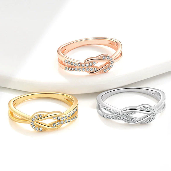 Women's Copper Ring Electroplated Versatile Geometric Design