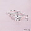 Women's Copper Ring Set With Geometric Pattern And Zircon Treatment