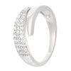 Women's Copper Ring With Geometric Design And Diamond Inlay Trendy And Elegant