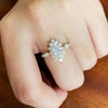 Women's Copper Ring With Horse Eye Zircon And Flower Design
