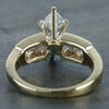 Women's Copper Ring With Horse Eyeshaped Zircon And Geometric Design