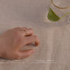 Women's Copper Ring With 14K Gold Plated Hollow Heart Geometric Design Adjustable Open Band And Zircon Inlay