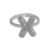 Women's Copper Ring With Letters Numbers Text Pattern And Electroplating Treatment