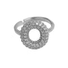 Women's Copper Ring With Letters Numbers Text Pattern And Electroplating Treatment