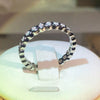 Women's Copper Round Ring With Geometric Design And Inlaid Zircon