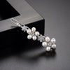 Women’s Copper Side Hair Clip With Freshwater Pearls Zircon Flower Design New Chinese Style