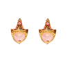 Women's Copper 925 Silver Needle Earrings With Geometric And Cartoon Characters Micro Set Colorful Zircon