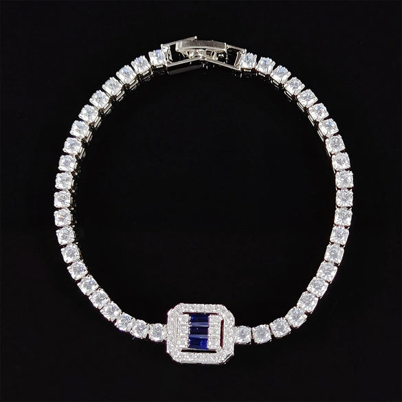 Women's Copper Square Diamond Star Geometric Bracelet