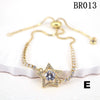 Women's Copper Star Microinlaid Electroplated Bracelet