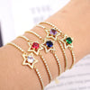 Women's Copper Star Microinlaid Electroplated Bracelet