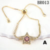 Women's Copper Star Microinlaid Electroplated Bracelet