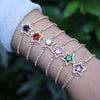 Women's Copper Star Microinlaid Electroplated Bracelet