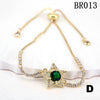 Women's Copper Star Microinlaid Electroplated Bracelet
