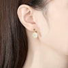 Women's Copper Star Stud Earrings With Black Zircon Accents And Gold Plated Finish Fashion Elegant Jewelry