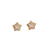 Women's Copper Star Stud Earrings With Electroplating
