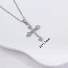 Women's Copper Titanium Steel Simple Cross Pendant O Word Chain Electroplated Light Luxury Clavicle Chain Jewelry