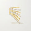 Women's Copper Ushape Electroplated Spiral Zircon Ear Clip Earrings