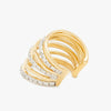 Women's Copper Ushape Electroplated Spiral Zircon Ear Clip Earrings