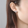 Women's Copper Zircon Bee Stud Earrings With Electroplated Insect Design Minimalist Fashion Jewelry