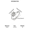 Women's Copper Zircon Butterfly Open Ring With Cute Animal Design And Gold Plated Finish Wholesale Fashion Jewelry