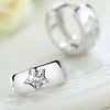 Women's Copper Zircon Geometric Fivepointed Star Earrings Popular Jewelry Wholesale
