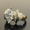 Women's Copper Zircon Geometric Horse Eye Shaped Ring Hand Jewelry