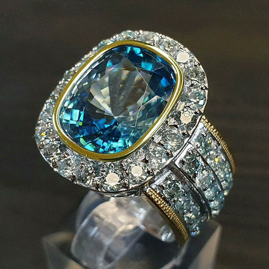 Women's Copper Zircon Geometric Ring Jewelry