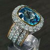 Women's Copper Zircon Geometric Ring Jewelry
