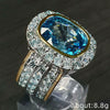 Women's Copper Zircon Geometric Ring Jewelry