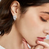 Women's Copper Zircon Geometry Drop Earrings Real Gold Electroplated Fashion Statement Jewelry