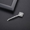 Women's Copper Zircon Inlaid Side Hair Clip Geometric Fashion Bangs Hairpin With Sparkling Stone Detail Wholesale Hair Accessory