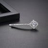 Women's Copper Zircon Inlaid Side Hair Clip Geometric Fashion Bangs Hairpin With Sparkling Stone Detail Wholesale Hair Accessory