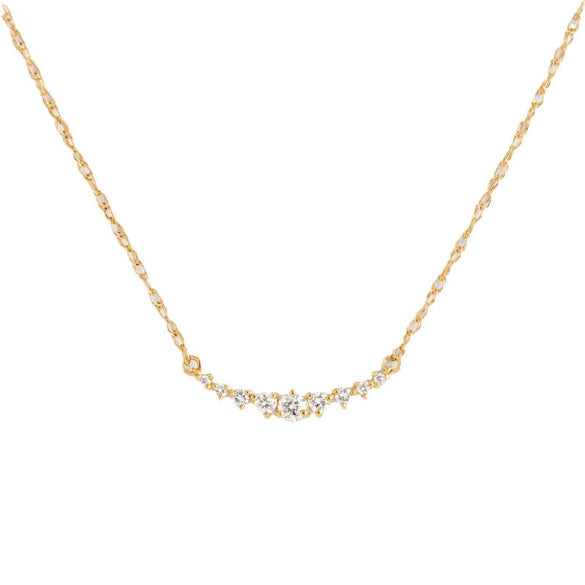 Women's Copper Zircon Microinlaid Geometric Smiling Face Shape Fashionable Light Luxury Necklace