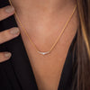 Women's Copper Zircon Microinlaid Geometric Smiling Face Shape Fashionable Light Luxury Necklace