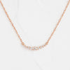 Women's Copper Zircon Microinlaid Geometric Smiling Face Shape Fashionable Light Luxury Necklace