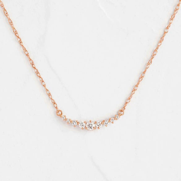 Women's Copper Zircon Microinlaid Geometric Smiling Face Shape Fashionable Light Luxury Necklace
