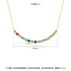 Women's Copper Zircon Necklace With Snake Bone Chain Fashion Long Chain Choker Jewelry